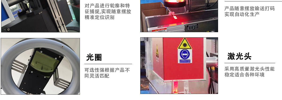 CCD視覺激光流水線打標機